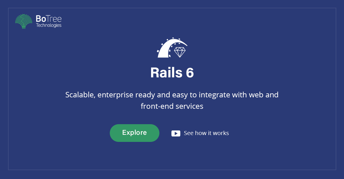 BoTreeTech's tweet photo. Ruby on Rails development company with expertise in Rails 6 development services and #RubyGems.
Read Here: https://t.co/tMx3QuIKvU
#ror #rubyonrails #rordevelopers #rubyonrailsdevelopers #ruby #rails #technology #innovation #webdevelopment #appdevelopment #developers #tech https://t.co/DEQGQlBJqe