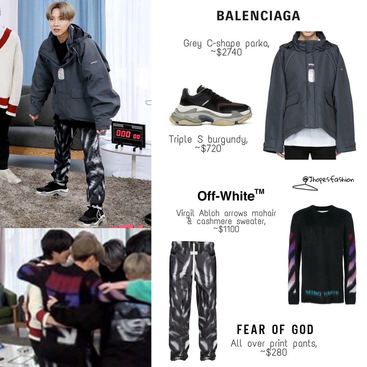 j-hope's closet (rest) on X: Hoseok's Kangol cap, Yeezy tee