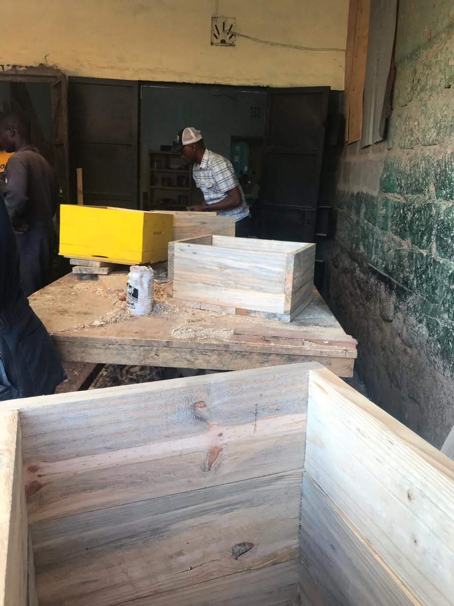 2. As I patiently waited for the Bees to find a way you farm, I asked my super amazing, and dare I say, single... Cousin  @wamuyutira who is an expert interior designer to make a Beehive for me. Shameless plug: Check out her IG (Tira Studio) She graciously agreed.