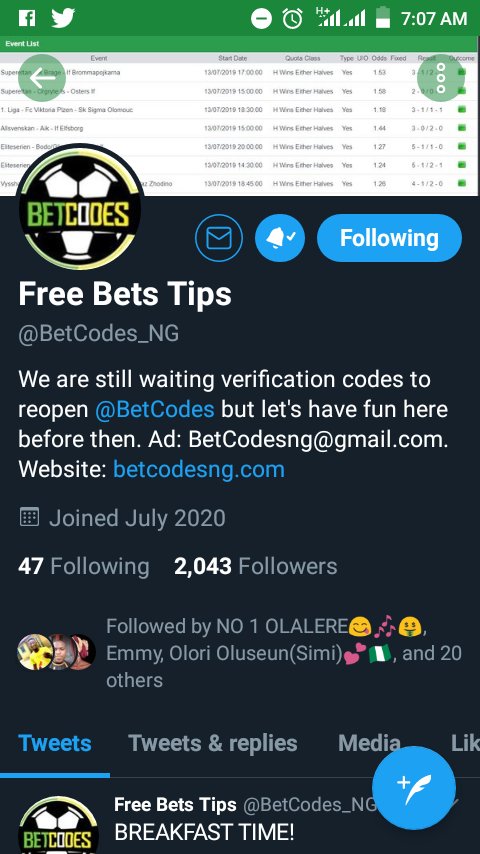 Crisdecrypt's tweet photo. @BetCodes_NG Its not too Small for me Boss
Following ✅
@BetCodes_NG
#BetCodesBreakfast
#BetCodeBreakfast https://t.co/nhfb4vQXwx