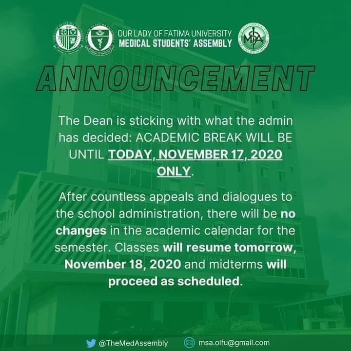 crushedpatatas's tweet photo. DALAWANG ARAW NA ACADEMIC BREAK? #NasaanAngMalasakit
#AcademicBreakNowOLFU https://t.co/hO7aaUyDPo