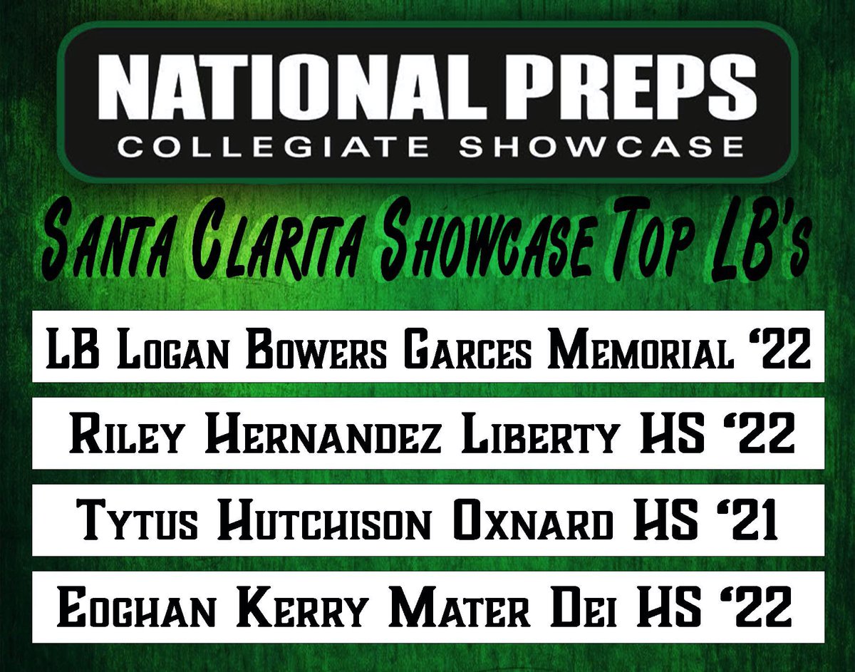 NPShowcases's tweet photo. Here are some of the top LB’s that caught our scouts eyes and are in the running for MVP of their position.

@GHoward_Scout @ttherzog @PGregorian @JReyes_NP @BrandonHuffman @RTaylorFBscout @GregBiggins @bangulo https://t.co/DY8QI2S8nP