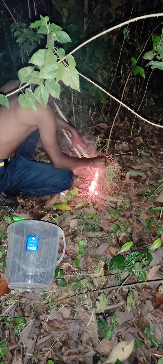 6. This Sunday evening I met Koech who said he harvests honey at a small fee (1k per hive) and I was like wewe kuja tuone. Dude showed up with just a torch. I asked about harvesting gear, dude laughed and said he harvests while commando!