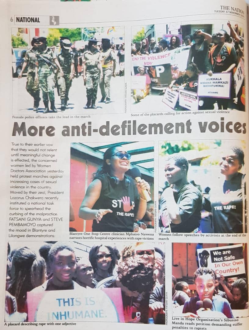 ShutItDownMw's tweet photo. We have had enough! #ShutDownMalawi #Stoprape 
We will not stop until our voices are heard and the violence stops! https://t.co/d14wTt9ZLM