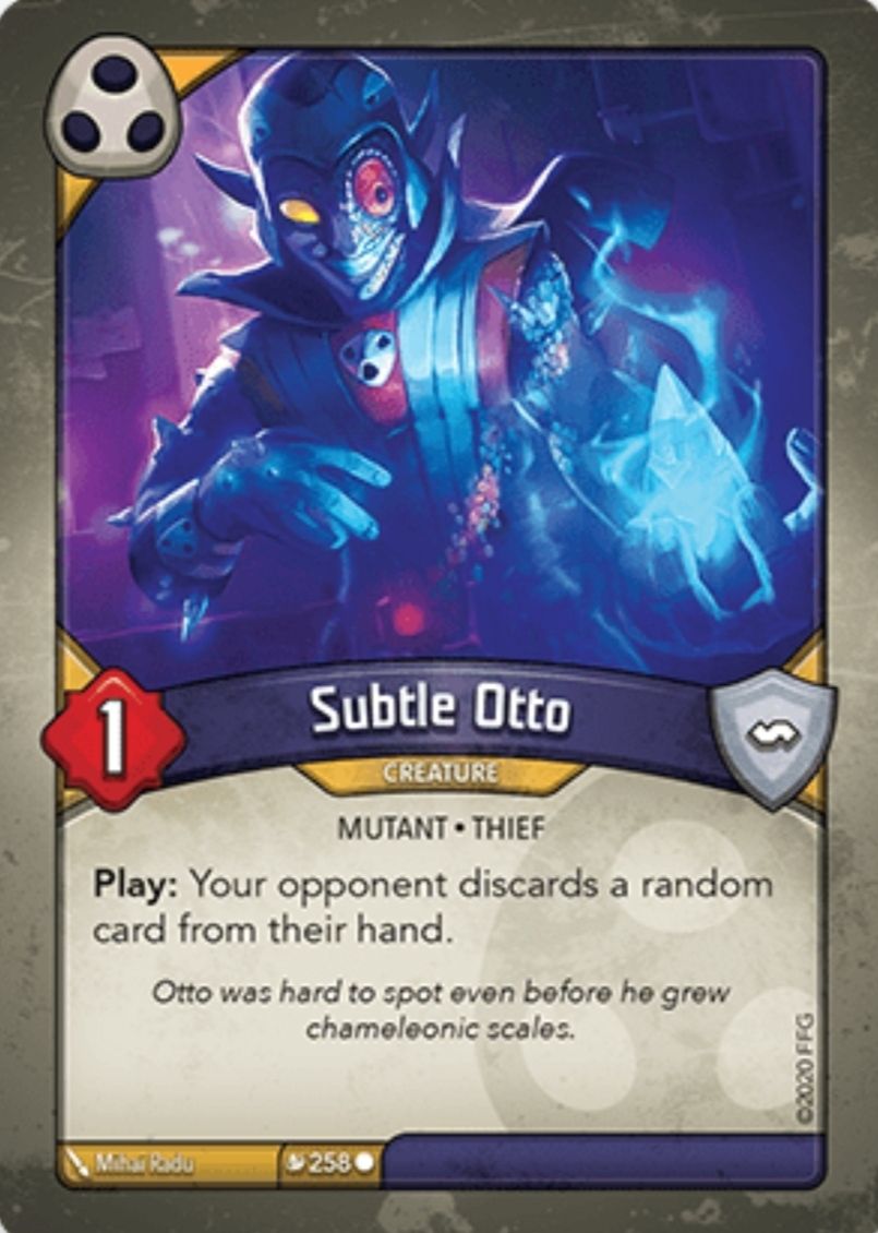 Quyznaro's tweet photo. Buenos días Crisol. Combina la #CardoftheDay con algo que te haga jugarlo muchas veces y verás que risa. Recordemos que puede venir fácilmente bonificado en #KeyforgeMassMutation . Así que profit! #Keyforge #Shadows @ckmspain @FFGames @FFGames_ES  @Asmodee_Spain https://t.co/M1dXC7Hgc0