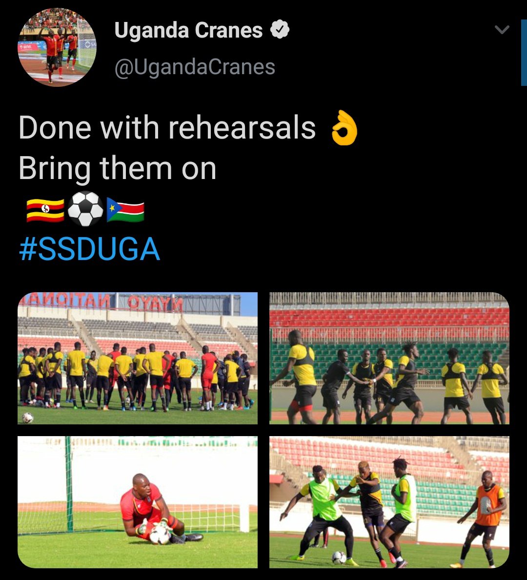 SportsInsightUg's tweet photo. How it started             How it's going https://t.co/r7OWP5qPnC