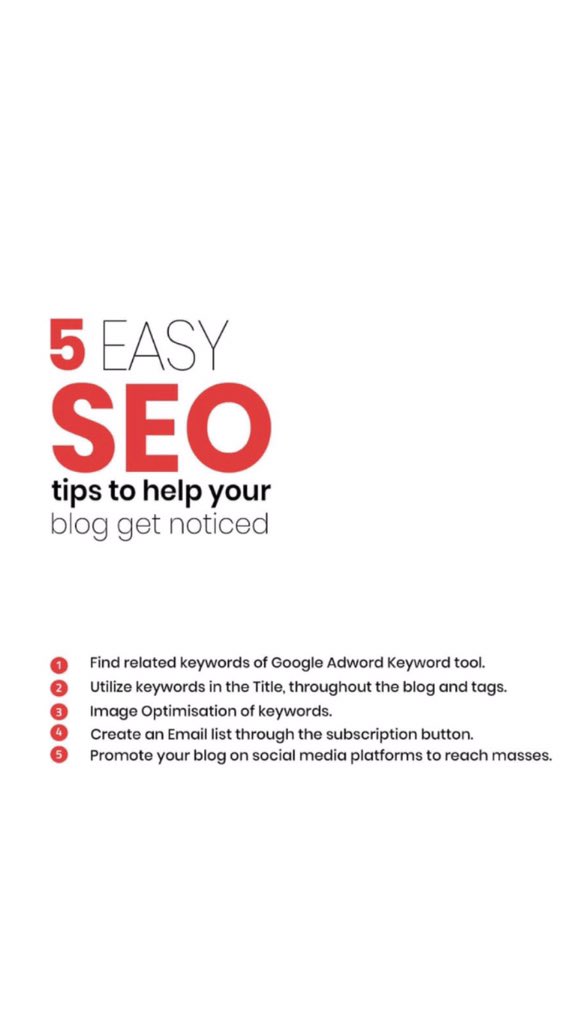 ExinIspl's tweet photo. Quick SEO tips for Bloggers to rank higher in Search Engines. Do you have a method which works really well for you or your brand / client? Comment below.

Want help in implementing advanced SEO strategies? Know more: https://t.co/JFP7tAmyiB

#DigitalMarketing  #SEO  #SEOTips https://t.co/shN8pl7VTJ