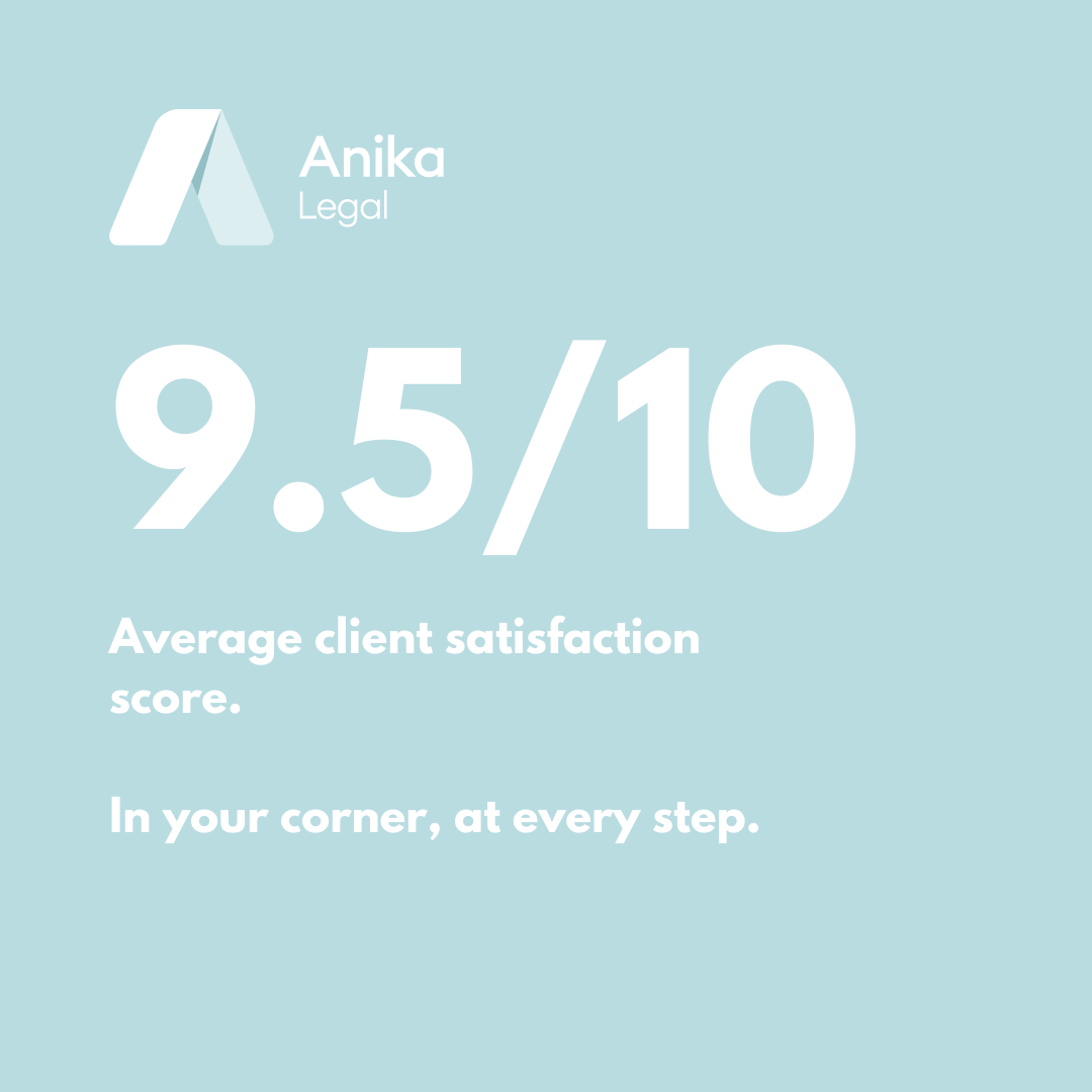 Anika pride ourselves on how we work with clients, which is reflected by an average client satisfaction score of 9.5/10. 

Simply complete our online questionnaire, and we will be in touch to work with you towards a resolution. 

Start your case at anikalegal.com.