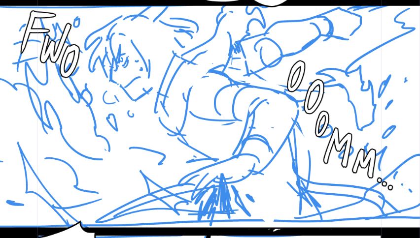now that chapter 5 is out... may i interest you in a board -> sketch -> finished panel 