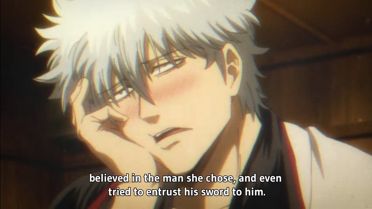 Shinpachi beautifully contrasts that in the arc. He shows how much he loves his friends and want to help them. He shows the hope in the corrupted world of Gintama. Him Kicking Dai and taking a stand for Kagura, Gintoki & Umibozu are so emotional and great scenes.