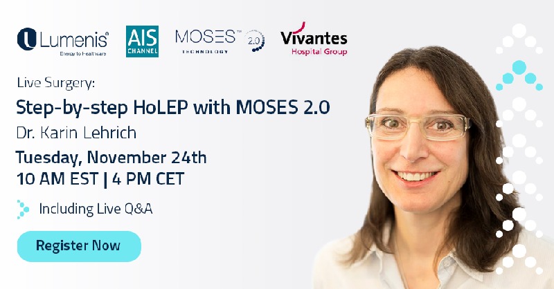 BSCEMEA_Urology's tweet photo. Save the date! Clear you calendar on Nov. 24th for a HoLEP live surgery event with MOSESTech 2.0 performed by Dr.Karin Lehrich in collaboration with AIS Channel. 
Sign up now>> https://t.co/8SpsjKq9P6 https://t.co/Hjf81PbqFV