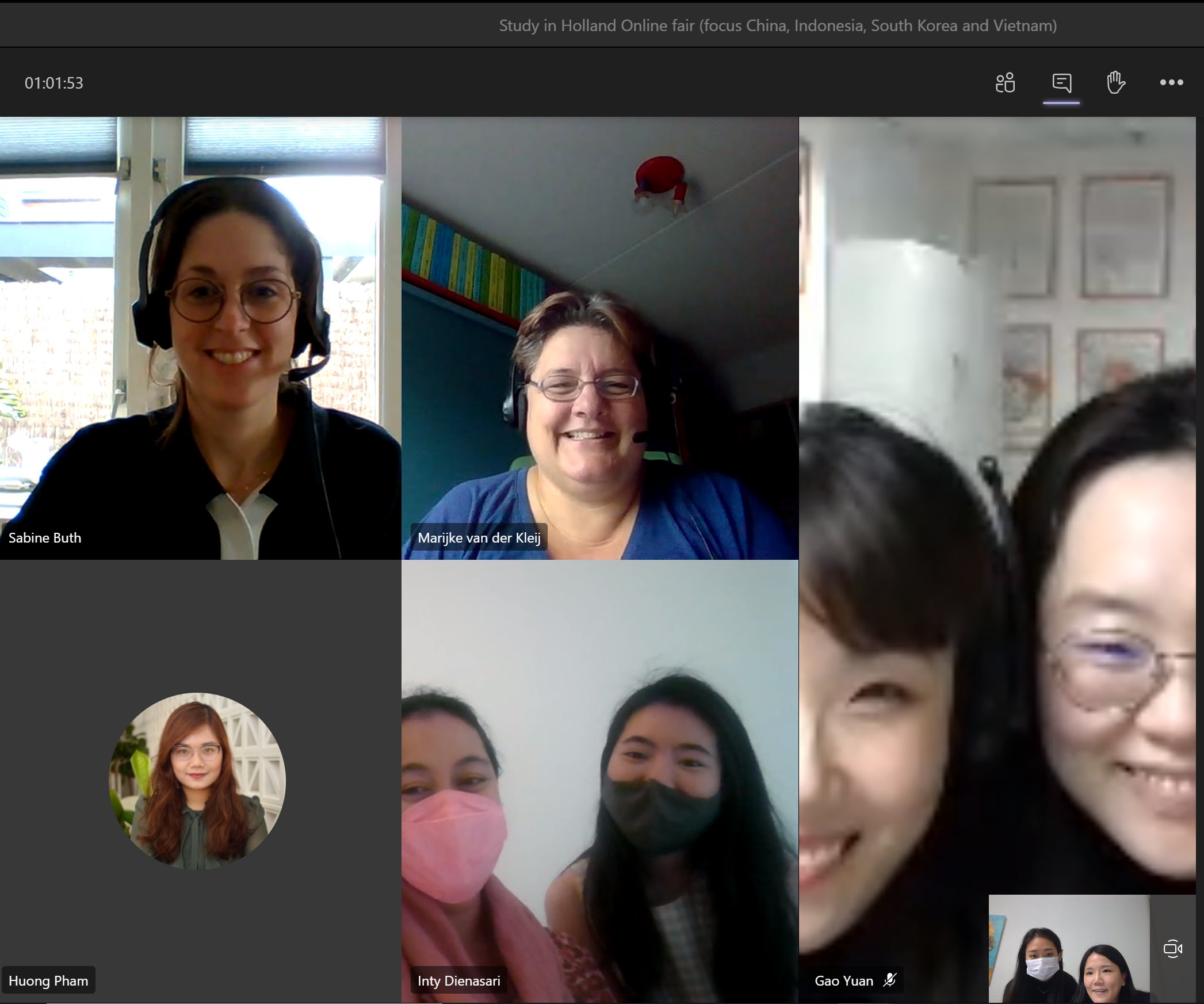 My webcam chat in Seoul