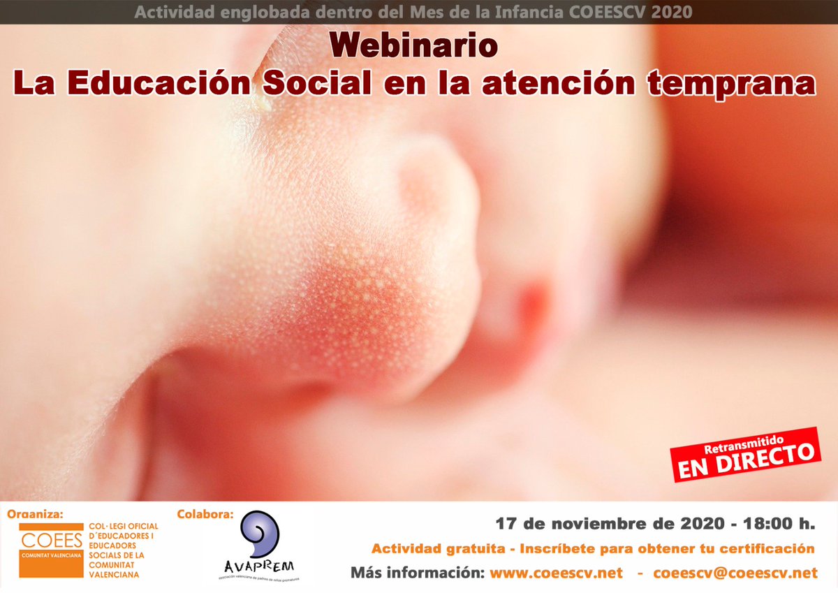 Porque actuar a tiempo mejora su futuro. Feliz día Internacional del Prematur@. AVAPREM.