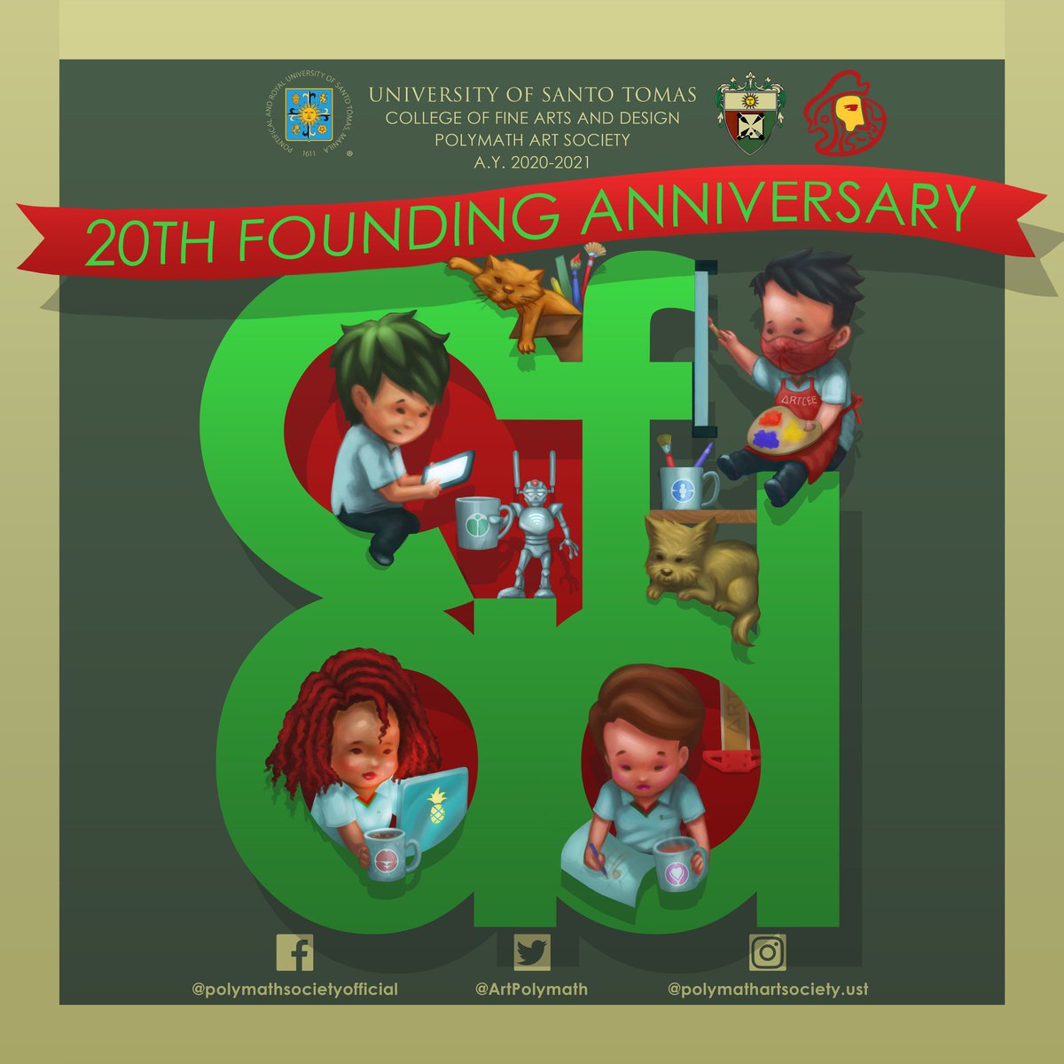 ArtPolymath's tweet photo. As we celebrate the 20th founding anniversary of the College of Fine Arts and Design, let us remember what it felt like the first time we set foot into the Beato Angelico building as proud students of the arts!
What's your favorite moment as a student of CFAD?
#CFAD2020 https://t.co/Xb0Pgz9uLh