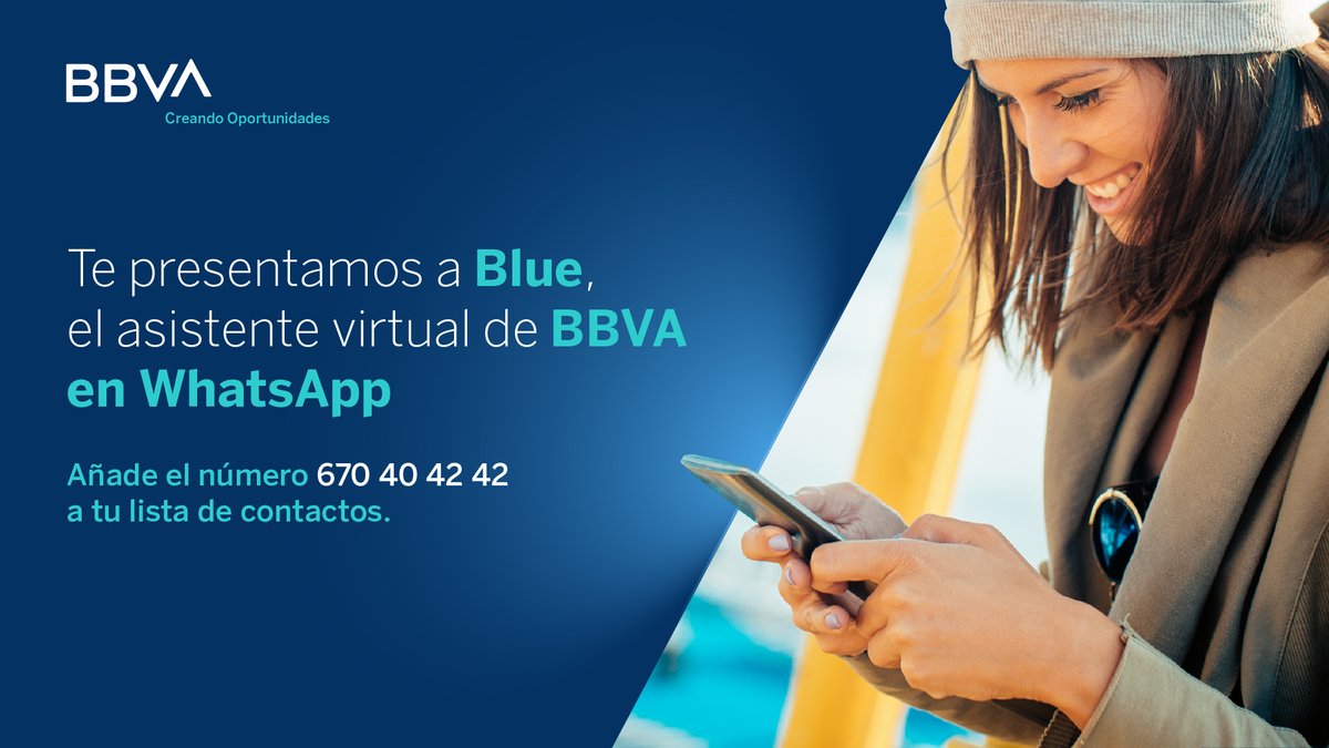 🔵Novedad | Prueba nuestro nuevo asistente virtual en WhatsApp que te ayudará a entender mejor el día a día de tus finanzas. 

🤖 ¡Agrégalo a tus contactos!