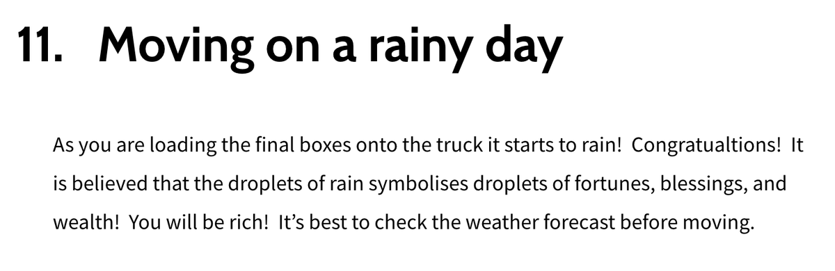 There is a widespread superstition in South Korea that moving on a rainy day brings good luck. Jipyeong certainly experienced good fortune on a rainy day when he moved into halmeoni's shop.