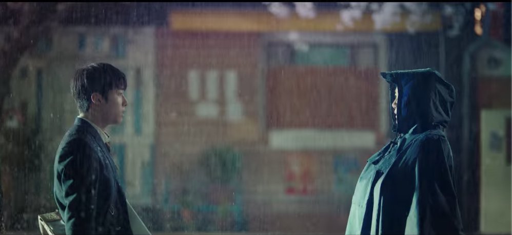 There is a widespread superstition in South Korea that moving on a rainy day brings good luck. Jipyeong certainly experienced good fortune on a rainy day when he moved into halmeoni's shop.