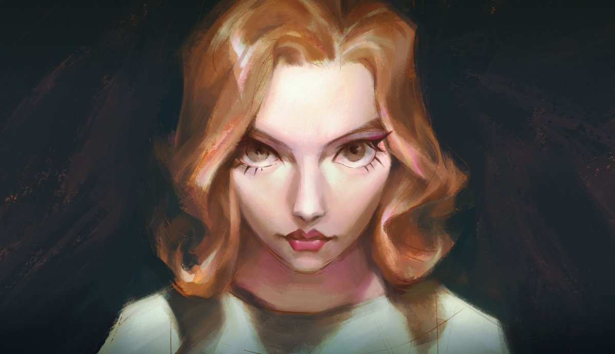 kaining_wang's tweet photo. Really love Queen's Gambit. Anya Taylor Joy is just so gorgeous🌟

#QueensGambit #BETHHARMON #Character #Illustration #fanart #Stylization https://t.co/DKlVz3La5t