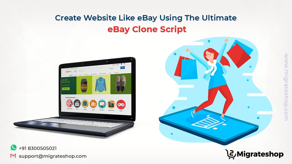 migrateshop's tweet image. Create Website Like eBay Using The Ultimate eBay Clone Script
More Details: bit.ly/2SXotcj
#eBay #ebayclone #ebayclonescript #auctionscript #ecommerce #B2C #marketplace #Trending #startup #entrepreneur #onlineauctionscript #buy2ebay