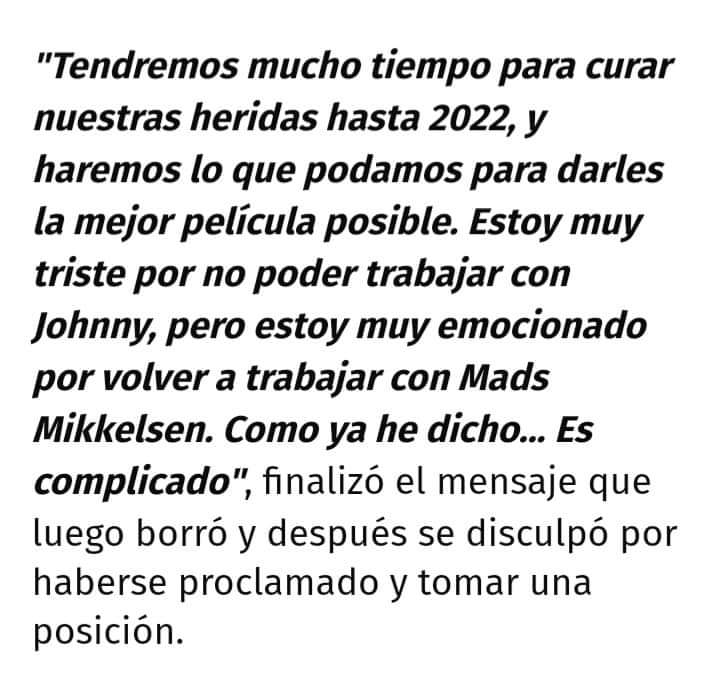 chocolatefrogs9's tweet photo. Dan (Jacob) escribió esto y luego borro el tuit
#JusticeForJohhnyDepp https://t.co/gibSUpYfqy