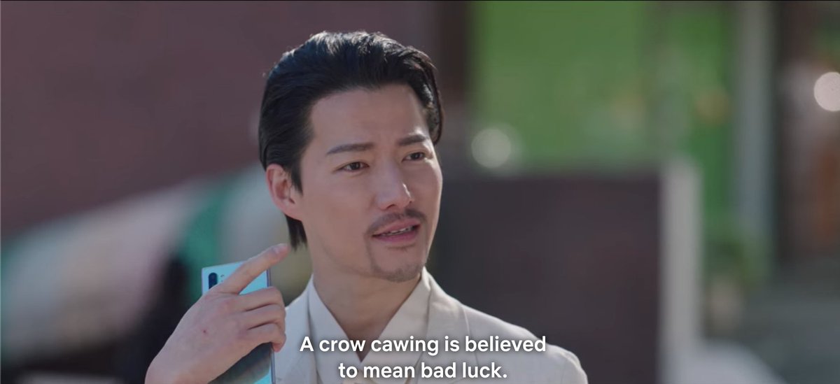 Dosan acknowledged that crows are believed to bring bad luck, but made it clear he didn't believe in superstition and finds it absurd.