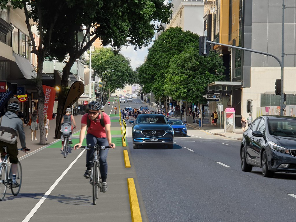 cbdbug's tweet image. Great to hear @ryansrumblings state to @brisbanecityqld chamber, that the contract for the Citylink Cycleway (aka #minimumgrid) has now been awarded with construction hoped to be completed before Christmas.