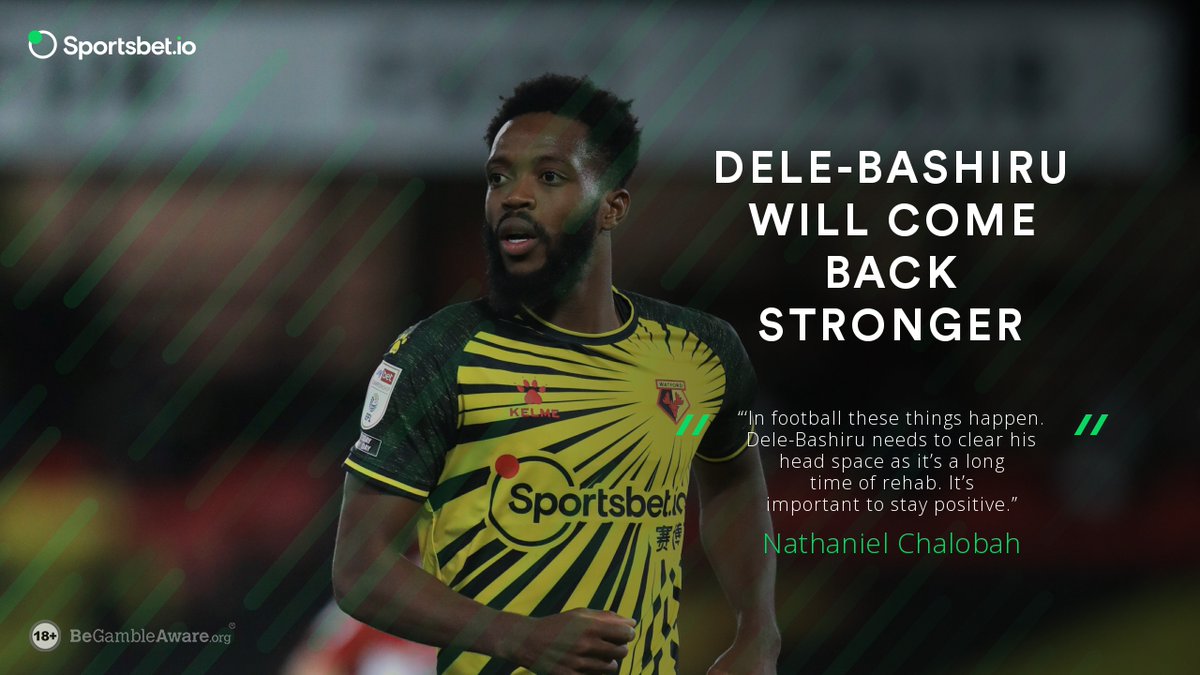 .<a href="/chalobah/">Nathaniel Chalobah</a> believes that Dele-Bashiru will come back stronger after recovering from an ACL injury 💪

More from the <a href="/WatfordFC/">Watford Football Club</a> midfielder here 👉 sb88.io/Chalobah 🗞️ 🐝

#WatfordFC #Hornets #Chalobah #DeleBashiru