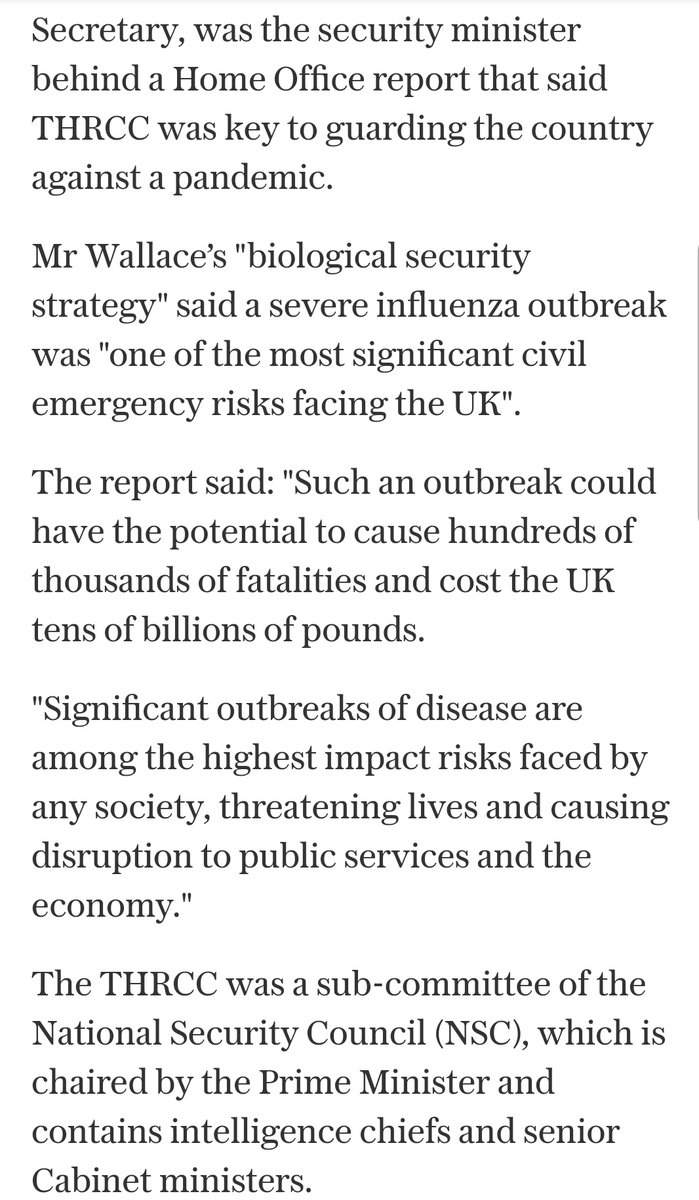 Here is the article i was thinking of from earlier this year. Took the telegraph stance on it. Still need to keep brexit out of it, for now. It has a pin in it BUT ....  https://www.telegraph.co.uk/politics/2020/06/13/boris-johnson-scrapped-cabinet-pandemic-committee-six-months/