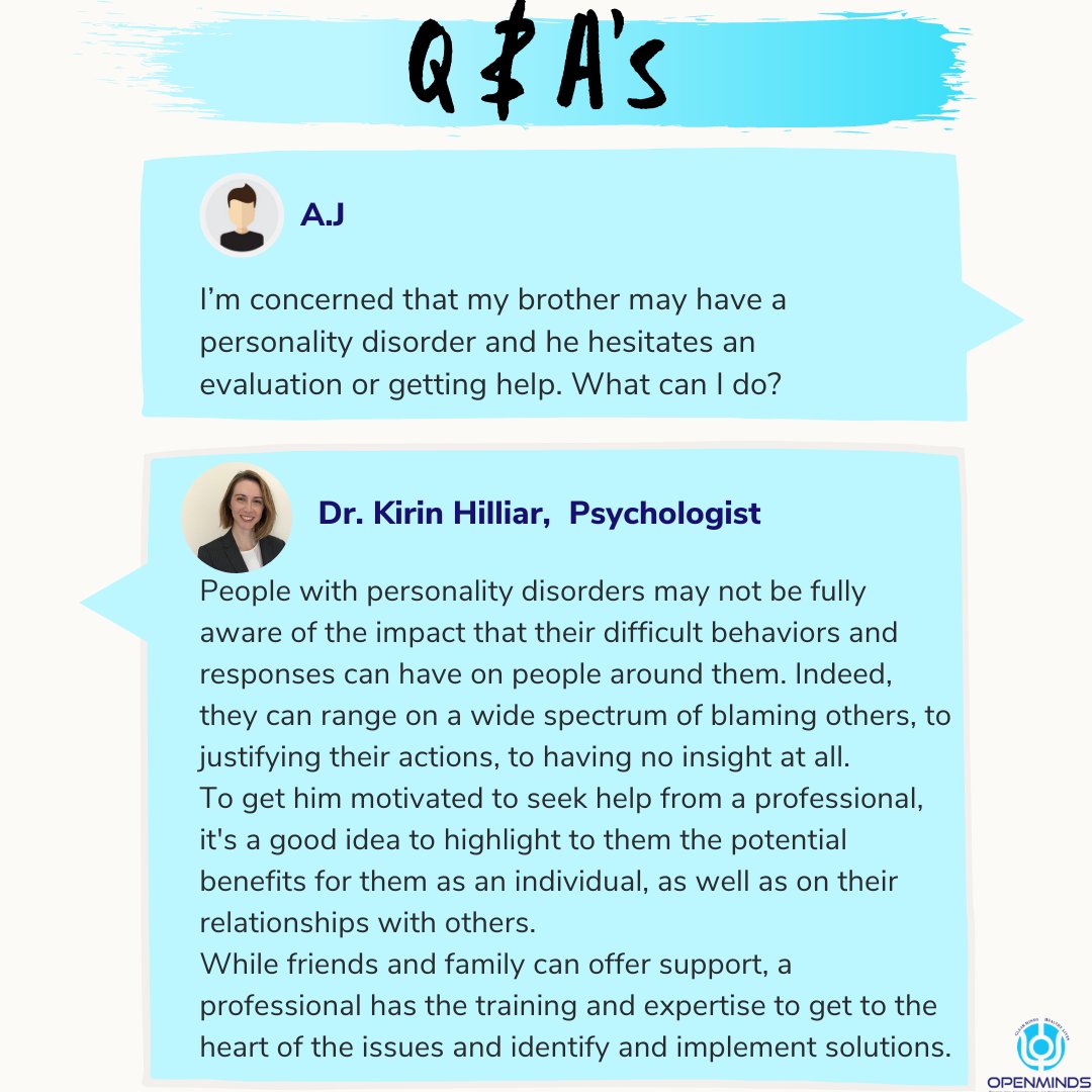 openmindsdubai's tweet photo. Our Psychologist, Dr. Kirin Hilliar will help you in getting your loved ones motivated to seek right care.

Know more at https://t.co/pMDCgOrtTW
#personalitydisorder #childcounselling #onlinetherapy #physiotherapistsuae #bestchildtherapists #teletherapyuae https://t.co/9UdVvMxwO6