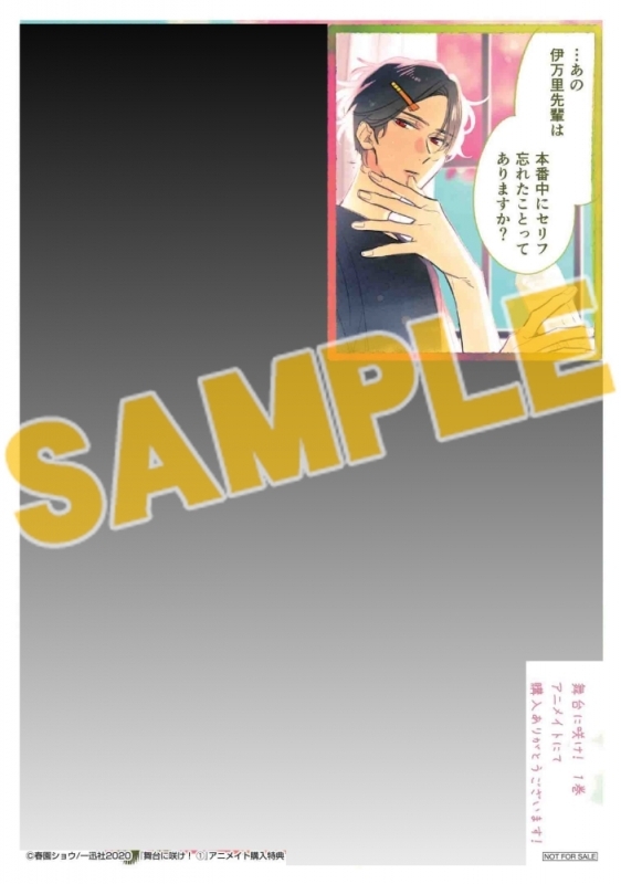 アニメイト商品情報局 書籍 11月25日発売 舞台に咲け 1 予約受付中 春園ショウ 先生が描く 高校デビューを果たした新入生 旭が演劇部を舞台に日々を駆け抜ける青春ストーリー アニメイト特典 は 大判描き下ろしマンガカード付き 舞台に