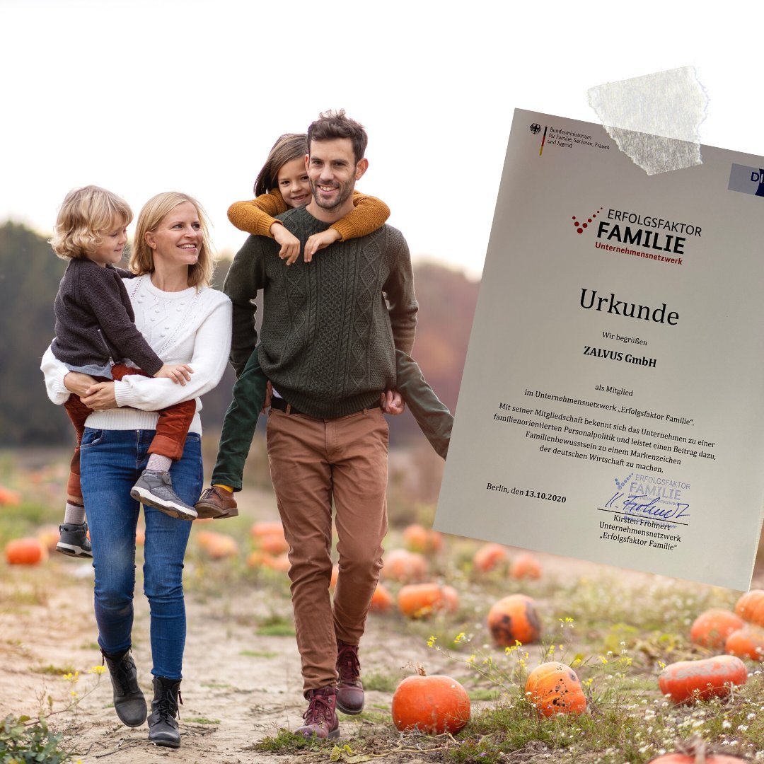 ZalvusRecruit's tweet photo. Zalvus ist jetzt Teil des Unternehmensnetzwerks „Erfolgsfaktor Familie“ mit mehr als 7.500 Mitgliedern. Auch wir möchten dazu beitragen, Familienbewusstsein zu einem Markenzeichen der deutschen Wirtschaft zu machen!
#familyfirst #newwork #worklifebalance #familyfriendly https://t.co/aUIhQRImfP