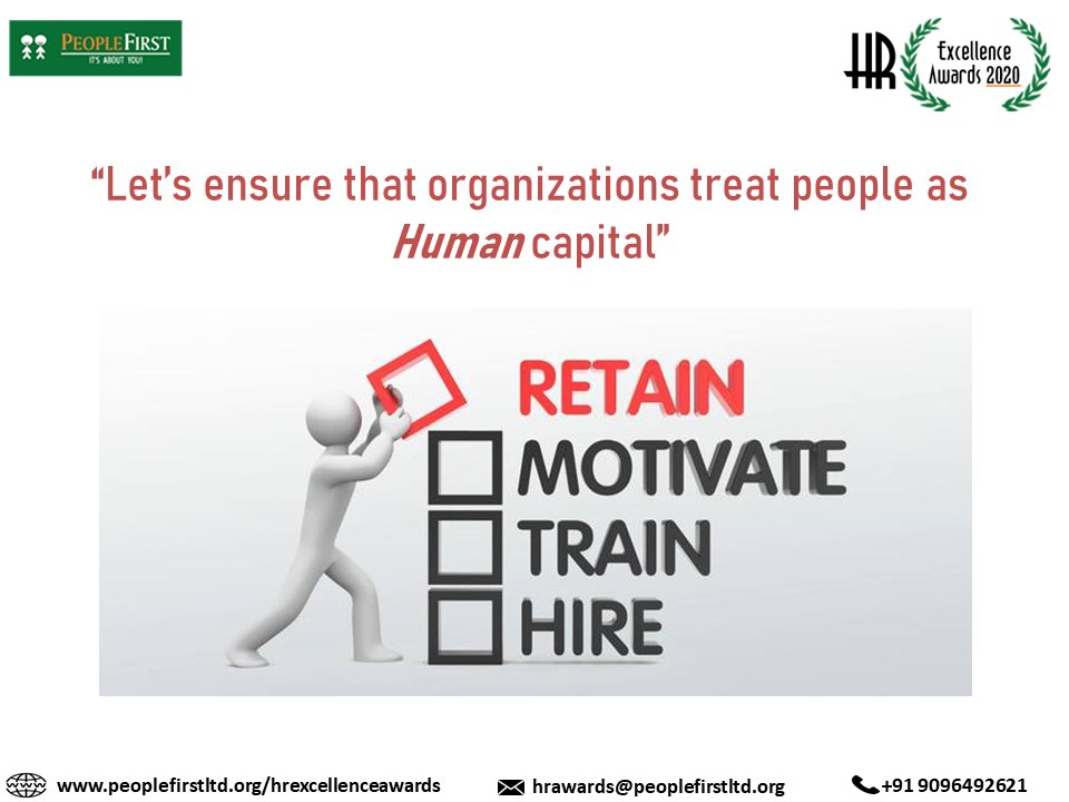 AwardsHr's tweet photo. Managers are fond of the maxim “Employees are our most important asset.” Yet beneath the rhetoric, too many executives still regard—and manage—employees as costs. It is high time to treat people as Human capital and recognize their contributions! https://t.co/HXQtcyOyX8
#hrawards https://t.co/CCHgWfslZm