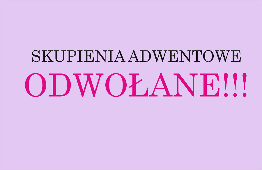 SSpSPoland's tweet photo. W związku z utrzymującą się pandemią pragniemy poinformować, że adwentowe skupienia dla kobiet i dla mężczyzn, które corocznie odbywały się w naszym klasztorze Anunntiata w Raciborzu, w tym roku zostają odwołane. Bardzo prosimy o przekazywanie sobie tej informacji. https://t.co/Nstzrb6c61