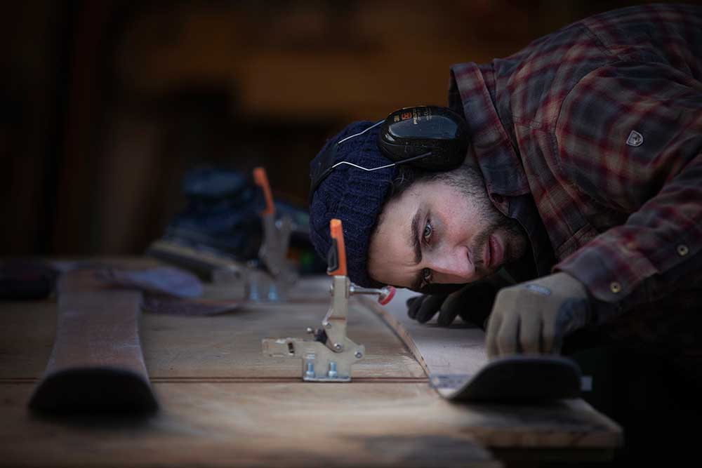 glossophoto's tweet photo. Yesterday I photographed @JamieKunka of Lonely Mountain Skis in his workshop in Perthshire. https://t.co/N0uskgiavX