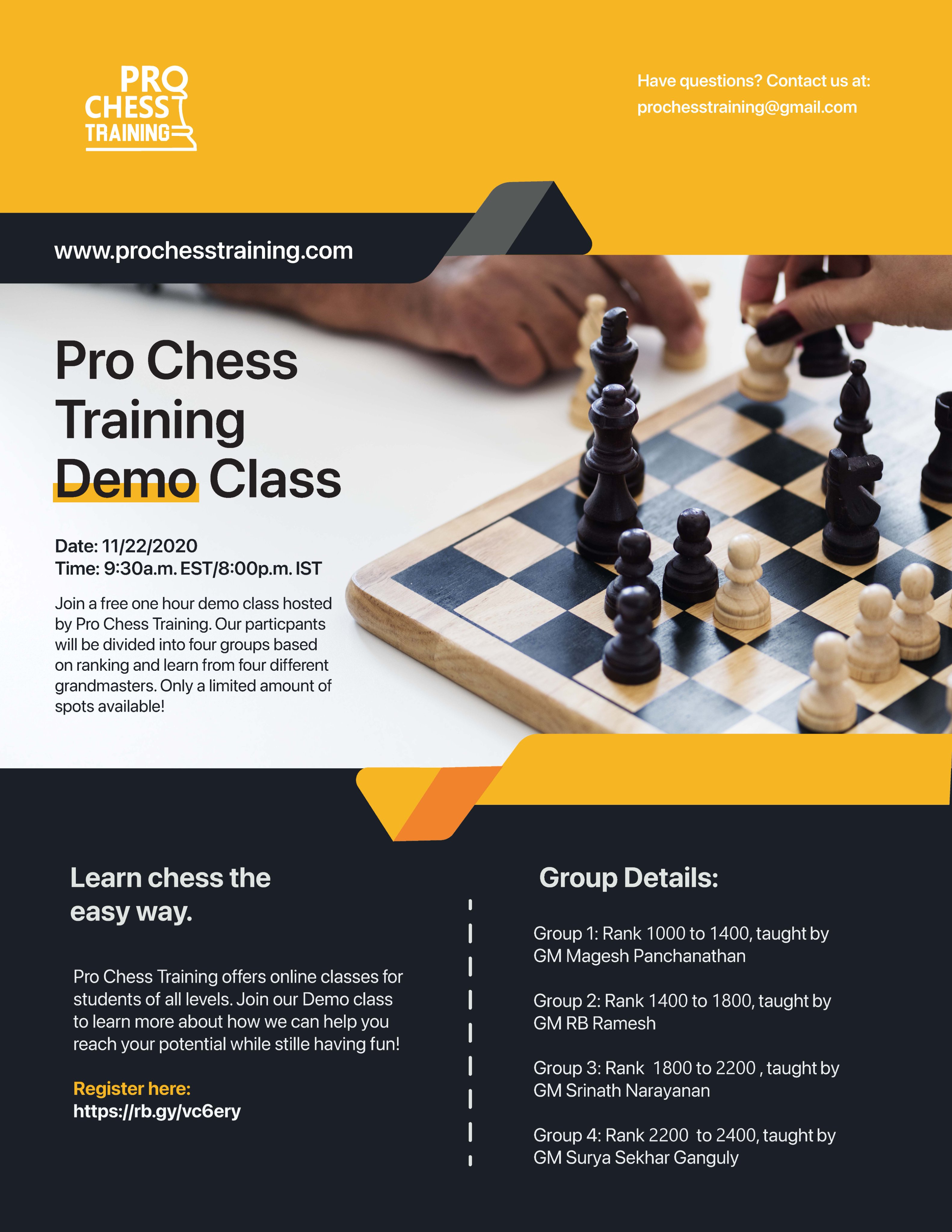 FREE CHESS LESSONS - Join our Group!