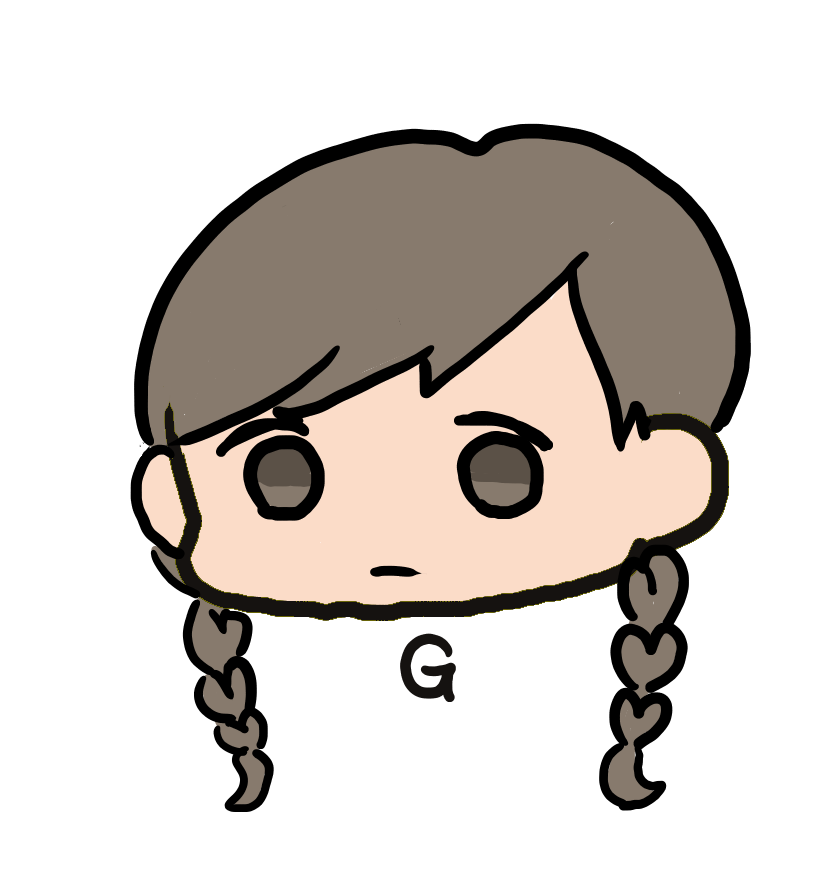 骨折り 課題のスライド作成していて紹介する事例に出てくる人物の画像が欲しくなり 大人数必要だったからいらすとやだと顔同じすぎて見づらいかなぁ と自分で描いていたら結構楽しくなってきました 一番かわいいかなと思った子だけ貼っておこう