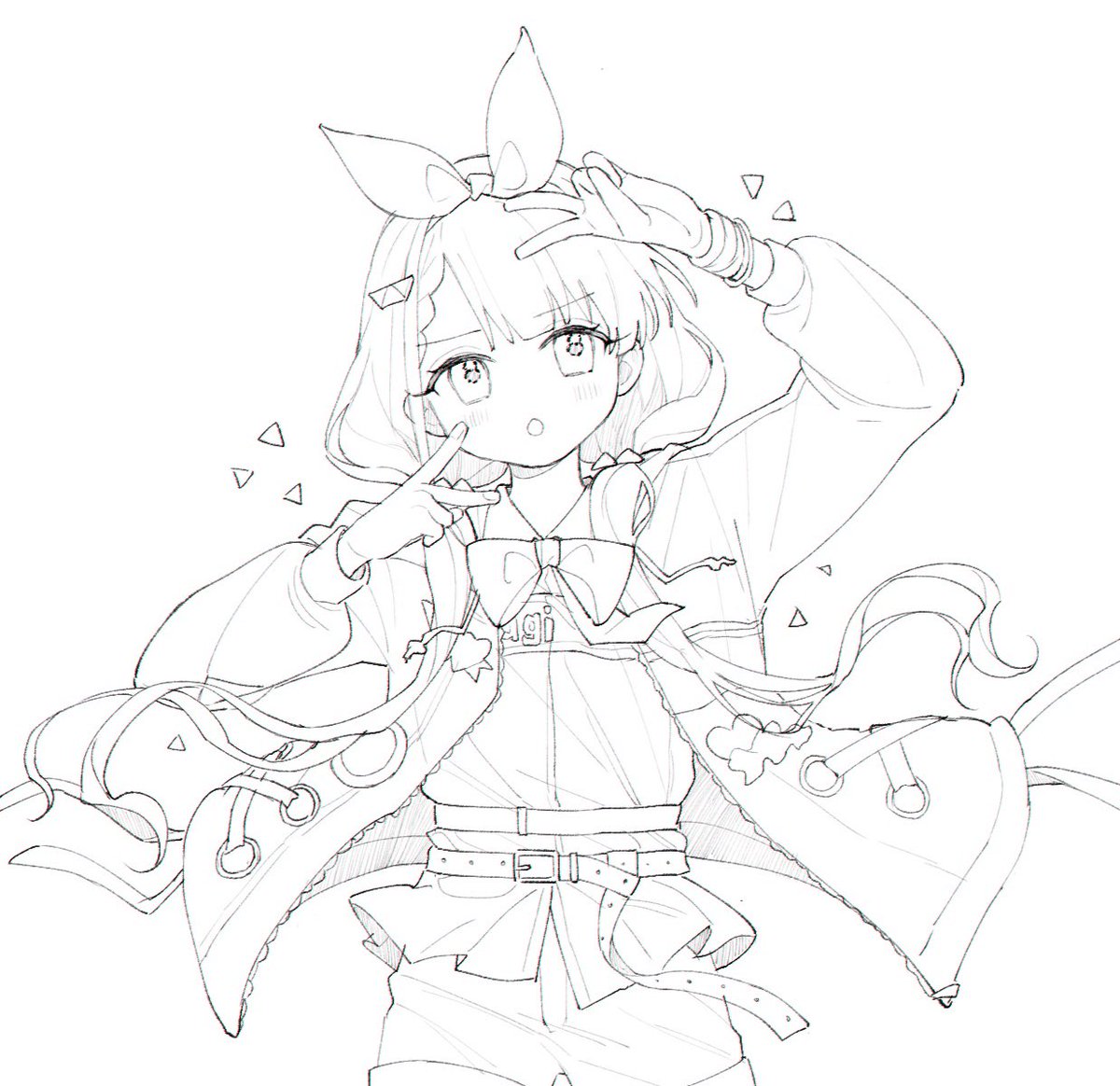 皆さん線画と塗った後をみせてください