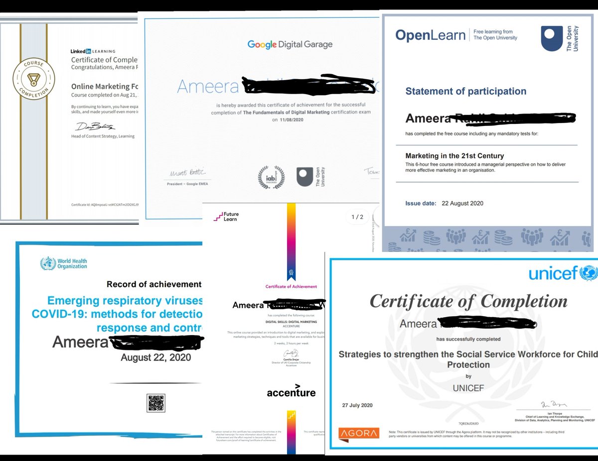 merasahira_twt's tweet image. KUMPULAN LINK SERTIFIKAT GRATIS DARI GOOGLE, HARVARD, MICROSOFT LINKEDIN, WHO, UNICEF, DLL🌠

-sebuah thread