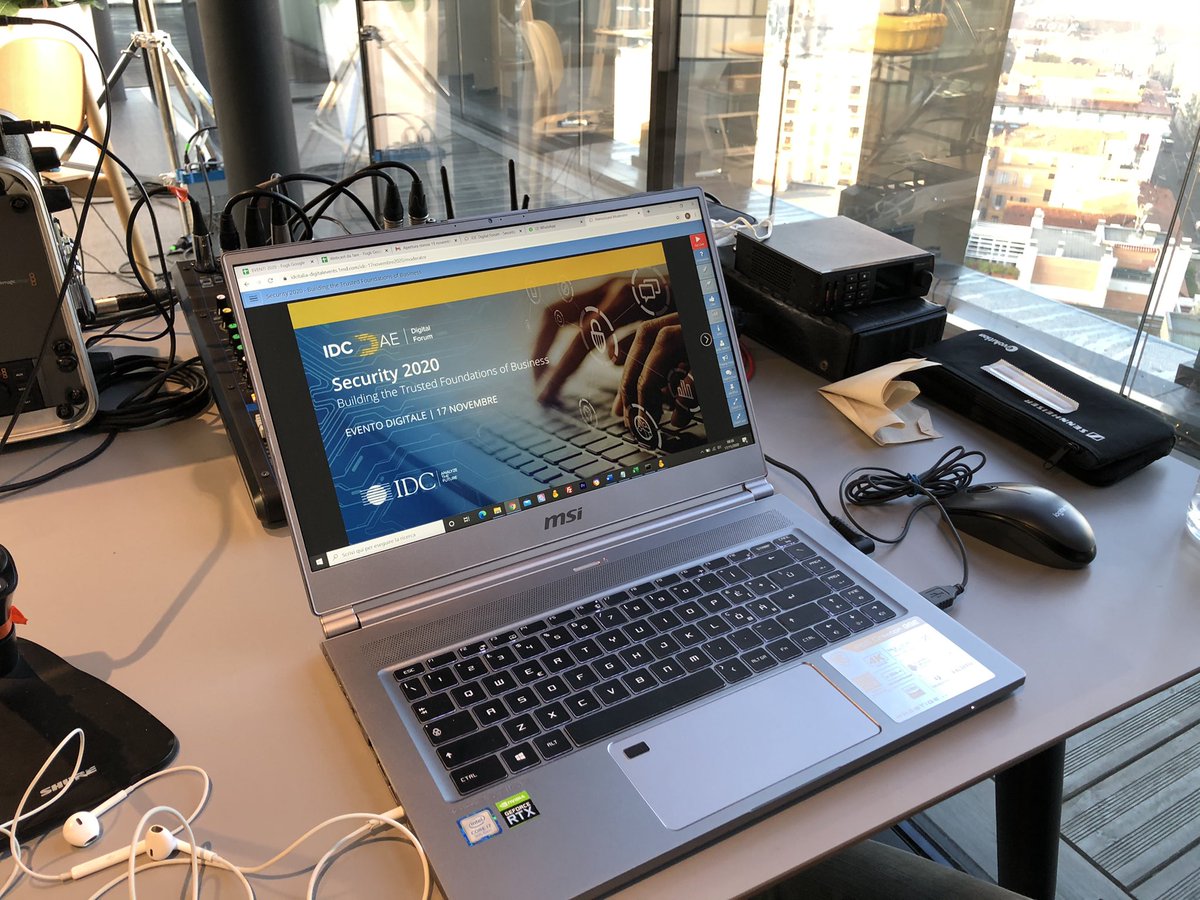 IDCItaly's tweet photo. Tutto pronto in studio per la diretta streaming alle 9:30 con l'IDC Digital Forum: Security 2020 ➡ https://t.co/Yie6TxL9UI
Sponsor: @ForcepointSec con @LutechGroup, @Fortinet, @OracleItalia, @CheckPointItaly, @gigamon
#IDCSecurity20 https://t.co/8Pj3ONLE4p