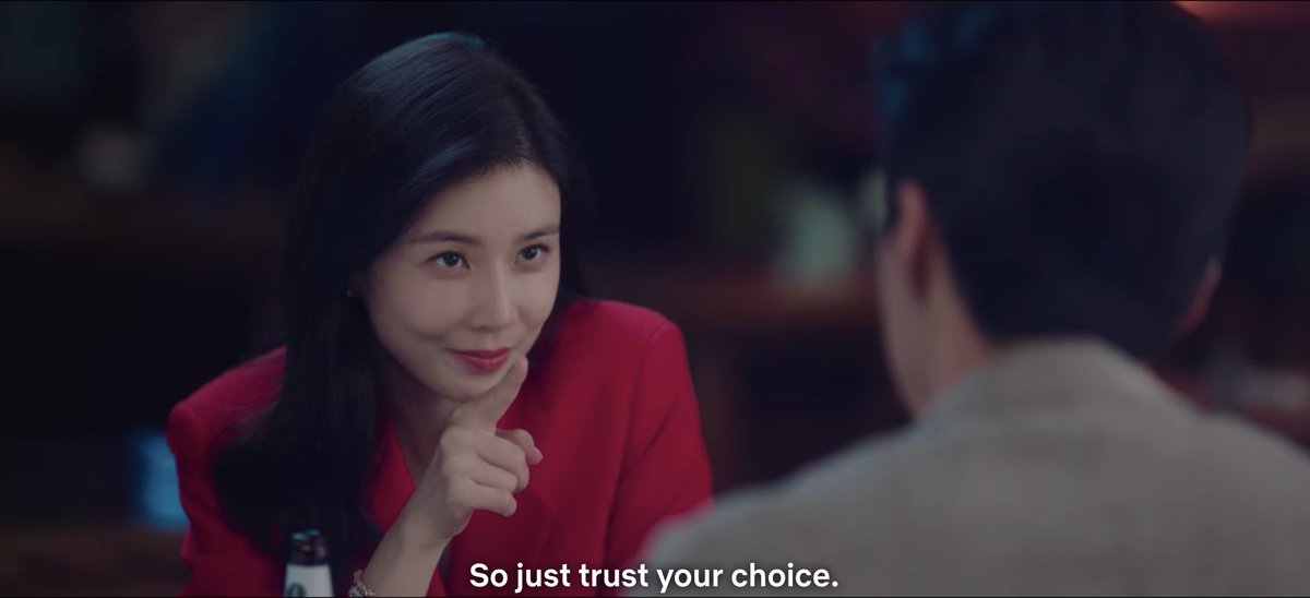 She appears to Jipyeong in red, which symbolizes passion, creation and childbirth. Appearing as the motherly form of Samshin is very fiting as he is an orphan.She tells him to trust the choice he made and gives him the same advice as Dalmi; ask your ancestors for help.