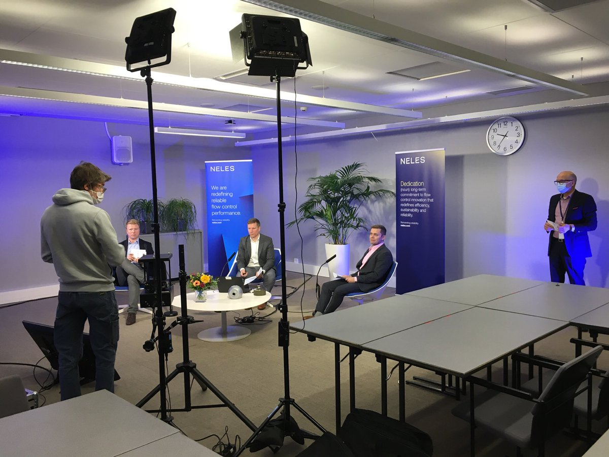 Preparing for today’s LIVE customer online seminar. This project has been super exciting 🤩 #BehindtheScenes #NelesLife ⁦<a href="/nelesflow/">Neles</a>⁩