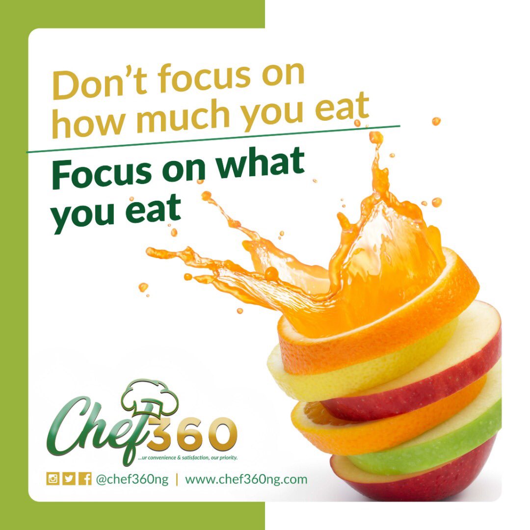 Chef360D's tweet photo. Don’t focus on how much you eat, Focus on what you eat!
#food #fooddeliveryservice #fooddelivery #chef360 #chef360ng #jumiafood #jumiafoodng #foodordering #foodorderingapp https://t.co/GE0OuJ7loN