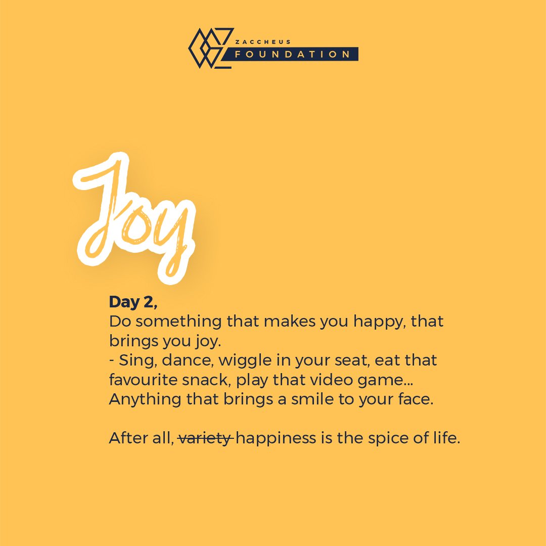 OGZFoundation's tweet photo. 𝙳𝙰𝚈 2
"Happiness is the spice of life"

#ogzfoundation #tranquilitychallenge #JOY #Happiness https://t.co/QRWctoS6XI
