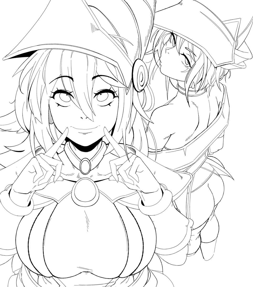#皆さん線画と塗った後を見せてください
Both parts are very fun 