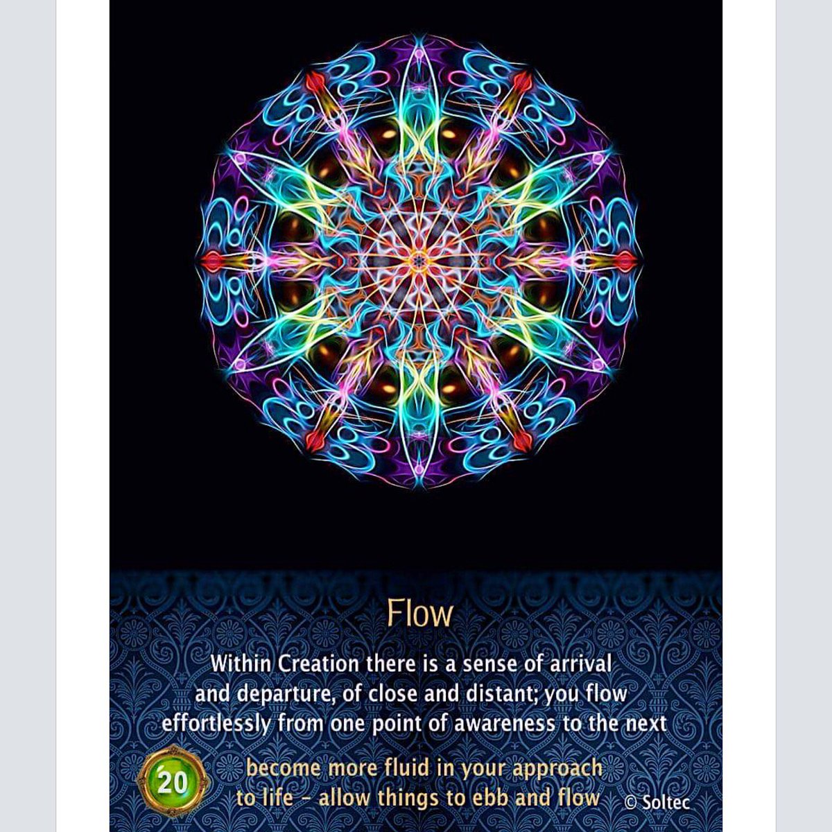 WhiteStarTemple's tweet photo. FLOW
One of my wisdom cards, featuring my art and spiritual guidance. Hope you enjoy.
#mandala #guidance #oracle #spiritual https://t.co/OWauxHqFeB