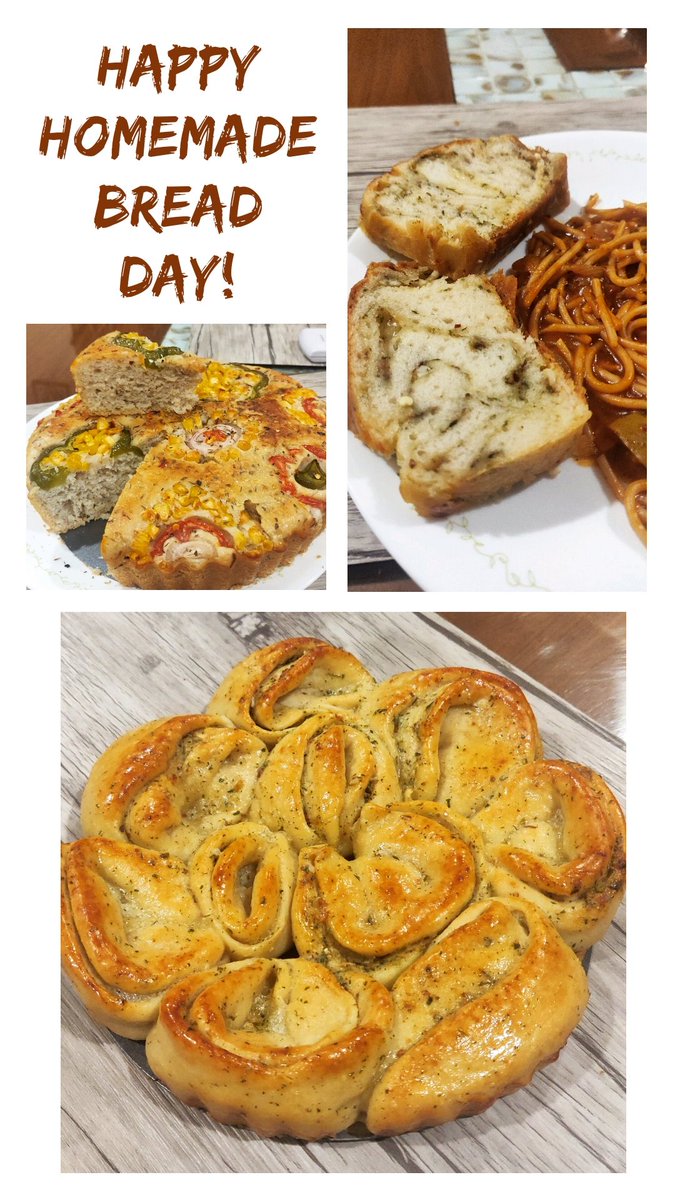 parubearcooks's tweet photo. Happy #HomemadeBreadDay! 🍞🥐🥖
.
.
.
#parubearcooks #parubearbakes
#enthubakers #breadbakers #homemadebreads #breadlovers #breadshaping #foccaccia #babka #flowerbread #garlicbreads #breads https://t.co/5dr3CB7SVN
