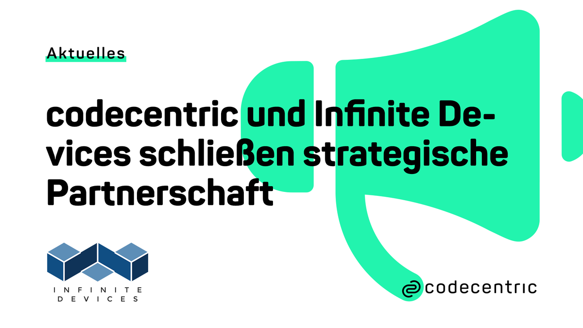 codecentric's tweet photo. Die codecentric AG und @InfDevices schließen eine strategische Partnerschaft zur Entwicklung von Systemen für eine zuverlässige Ein- und Ausgangskontrolle in
hochfrequentierten Gebäuden.
👉 https://t.co/OusAeJjKen
#iot #smartcountr #covid19 #distanzerkennung #infinitedevices https://t.co/dHZCG1Mmlm