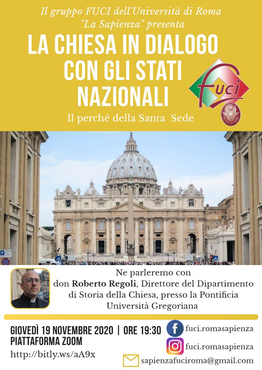 Con la Fuci... una chiacchierata tra amici... <a href="/FuciRMSapienza/">Fuci Roma Sapienza</a> <a href="/PresidenzaFuci/">FUCI-Federazione Universitaria Cattolica Italiana</a>