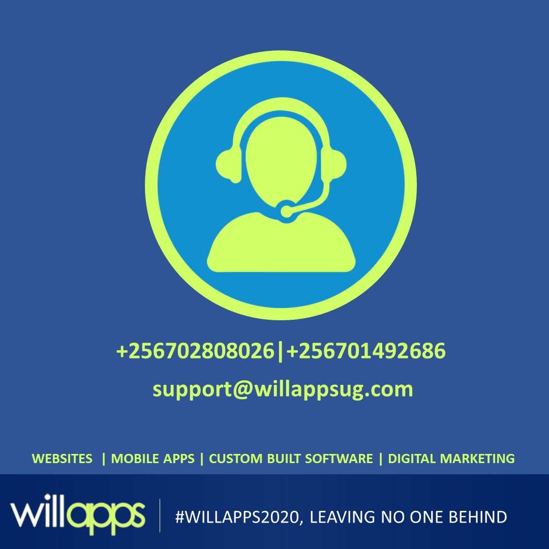 For all your Website, Mobile Apps, Custom Information Systems, and Digital Marketing needs, please contact us.

#Willapps #Willapps2020 
#LeavingNoOneBehind
