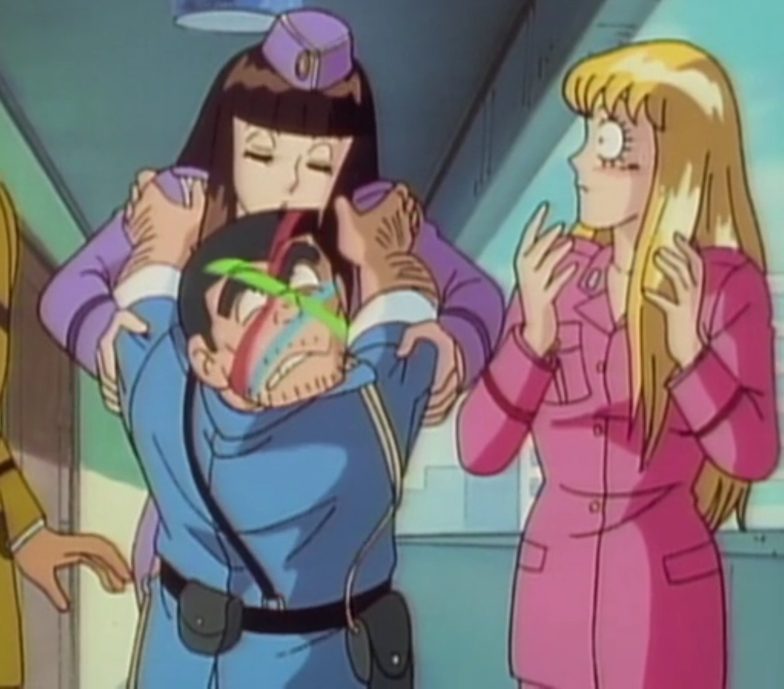 李ーぽんスキー マリアのキス顔 麗子さんの照れ顔 両津きも やっぱこち亀は神アニメだで 両津きも T Co s6wnb5bo Twitter